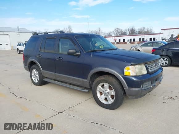 ✅ 2003 Ford Explorer XLT • VIN: 1FMZU83K73ZA13489 • Lot: 43793558. Listed on IAAI with 161,305 mi. Free auction sales archive from the USA and detailed vehicle history report at DreamBid. Image 1.