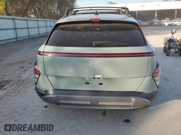 2024 Hyundai Kona Limited with VIN KM8HE3A39RU176030, listed as a Copart auction lot 85890324 with 3,140 mi miles and Salvage title. Bid and sale history available at DreamBid. Image 6.