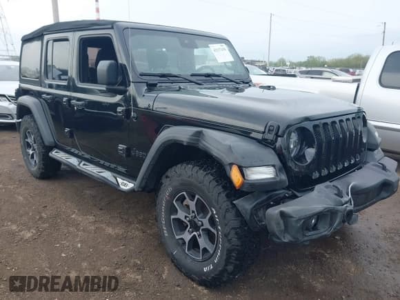 ✅ 2021 Jeep Wrangler Unlimited Sport S • VIN: 1C4HJXDG0MW788779 • Лот: 42137430. Опубликован ранее на IAAI с пробегом 52 903 миль. Бесплатный доступ к архиву аукционных продаж из США и подробный отчёт об истории автомобиля на DreamBid. Изображение 1.
