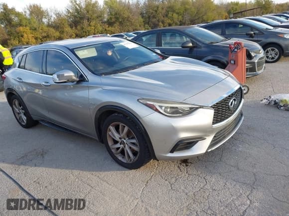 ✅ 2018 Infiniti QX30 Sport • VIN: SJKCH5CP9JA056331 • Lot: 43787914. Listed on IAAI with 203,989 mi. Free auction sales archive from the USA and detailed vehicle history report at DreamBid. Image 1.