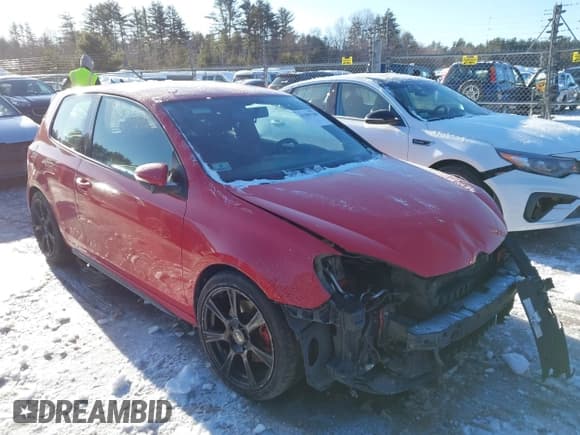 ✅ 2011 Volkswagen Golf GTI PZEV • VIN: WVWFD7AJ5BW191283 • Lot: 41581788. Listed on IAAI with 120,800 mi. Free auction sales archive from the USA and detailed vehicle history report at DreamBid. Image 1.