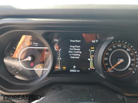 ✅ 2024 Jeep Wrangler Sport S • VIN: 1C4PJXDG4RW243882 • Lot: 80692655. Listed on Copart with 30,822 mi. Free auction sales archive from the USA and detailed vehicle history report at DreamBid. Image 9.