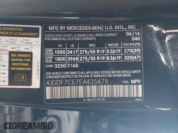 ✅ 2014 Mercedes-Benz GL 450 • VIN: 4JGDF7CE7EA435479 • Лот: 42280243. Опубликован ранее на IAAI с пробегом 138 930 миль. Бесплатный доступ к архиву аукционных продаж из США и подробный отчёт об истории автомобиля на DreamBid. Изображение 9.