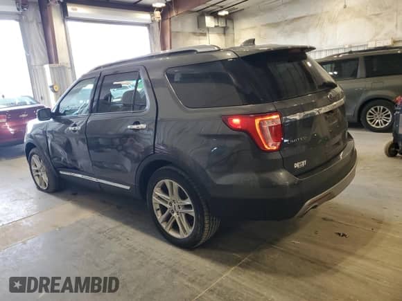 2017 Ford Explorer Limited with VIN 1FM5K8F89HGA57498, listed as a Copart auction lot 90435955 with 166,938 mi miles and Clean title. Bid and sale history available at DreamBid. Image 2.