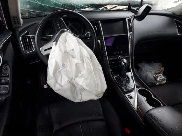 ✅ 2018 Infiniti Q50 Luxe • VIN: JN1EV7AP9JM351448 • Lot: 54090415. Listed on Copart with Not provided. Free auction sales archive from the USA and detailed vehicle history report at DreamBid. Image 8.