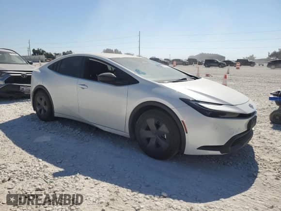 2024 Toyota Prius LE with VIN JTDACAAU2R3015727, listed as a Copart auction lot 86807445 with 19,036 mi miles and Salvage title. Bid and sale history available at DreamBid. Image 4.