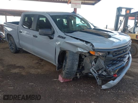 ✅ 2024 Chevrolet Silverado 1500 Custom Trail Boss • VIN: 3GCUDCE8XRG314561 • Lot: 43513374. Listed on IAAI with 35,177 mi. Free auction sales archive from the USA and detailed vehicle history report at DreamBid. Image 1.