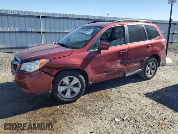 2015 Subaru Forester Premium z VIN JF2SJADC3FH818656, wystawiony jako Copart lot #86663735 z przebiegiem 80 655 mil mil oraz Szkoda całkowita • Salvage title. Historia ofert i sprzedaży dostępna na DreamBid. Obrazek 1.