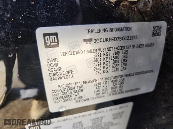 ✅ 2025 Chevrolet Silverado 1500 LT Trail Boss • VIN: 3GCUKFED7SG121973 • Lot: 89661525. Wystawiony na Copart z przebiegiem 11 641 mil. Bezpłatny archiwum sprzedaży aukcyjnych z USA i szczegółowy raport historii pojazdu na DreamBid. Zdjęcie 13.