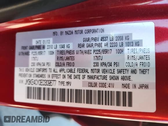 ✅ 2014 Mazda CX-5 Touring • VIN: JM3KE4CY0E0309677 • Lot: 70294715. Wystawiony na Copart z przebiegiem 70 639 mil. Bezpłatny archiwum sprzedaży aukcyjnych z USA i szczegółowy raport historii pojazdu na DreamBid. Zdjęcie 13.