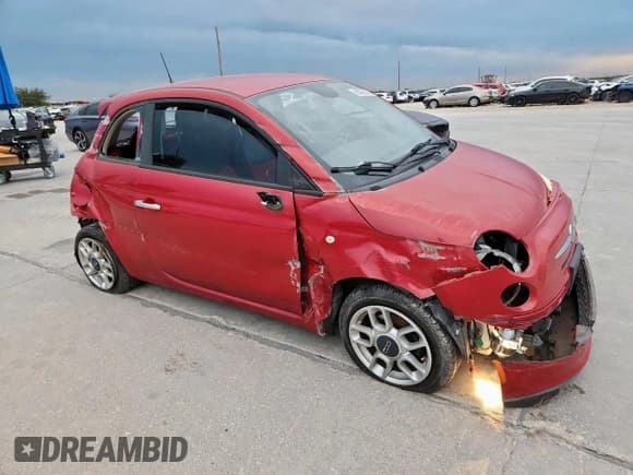 ✅ 2013 FIAT 500 Pop • VIN: 3C3CFFAR8DT663504 • Lot: 90706225. Listed on Copart with 91,615 mi. Free auction sales archive from the USA and detailed vehicle history report at DreamBid. Image 4.
