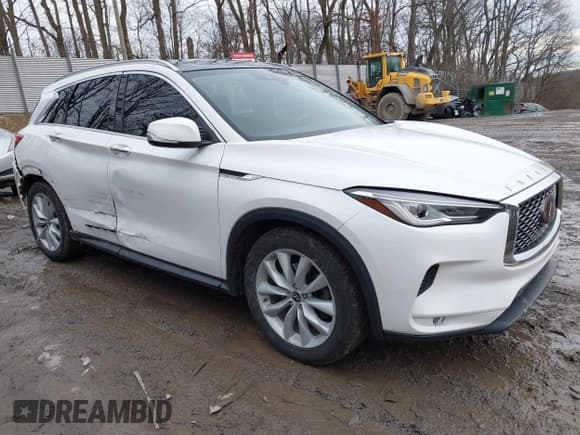 ✅ 2019 Infiniti QX50 Luxe • VIN: 3PCAJ5M3XKF122632 • Lot: 41649378. Listed on IAAI with 80,156 mi. Free auction sales archive from the USA and detailed vehicle history report at DreamBid. Image 1.