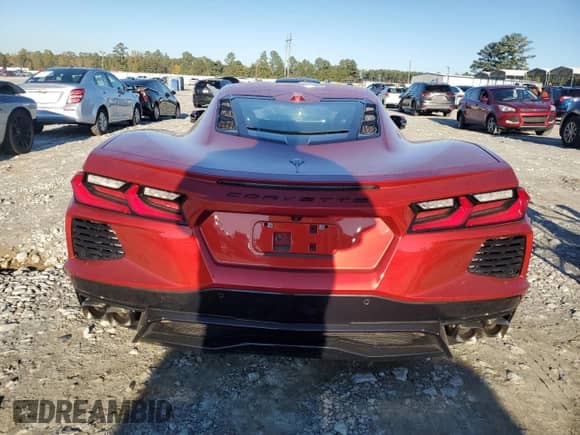 2025 Chevrolet Corvette 2LT with VIN 1G1YB2D49S5106032, listed as a Copart auction lot 90788015 with 5,267 mi miles and Salvage title. Bid and sale history available at DreamBid. Image 6.