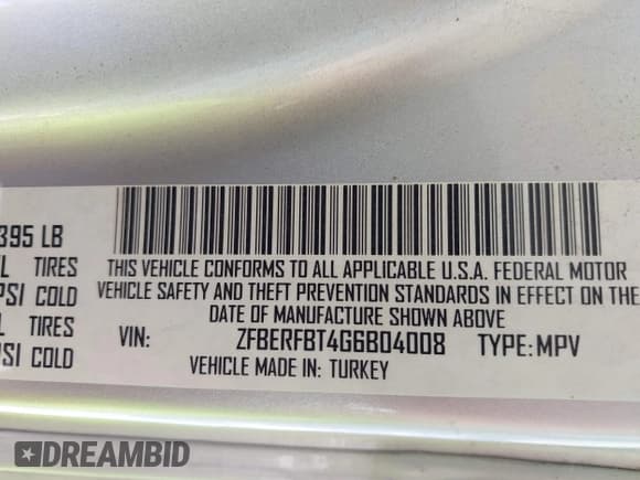✅ 2016 Ram ProMaster City Cargo Tradesman SLT • VIN: ZFBERFBT4G6B04008 • Lot: 43151227. Wystawiony na IAAI z przebiegiem 110 348 mil. Bezpłatny archiwum sprzedaży aukcyjnych z USA i szczegółowy raport historii pojazdu na DreamBid. Zdjęcie 9.