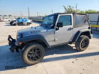 ✅ 2017 Jeep Wrangler Willys Wheeler • VIN: 1C4AJWAG3HL747831 • Lot: 80322425. Listed on Copart with 51,672 mi. Free auction sales archive from the USA and detailed vehicle history report at DreamBid. Image 1.