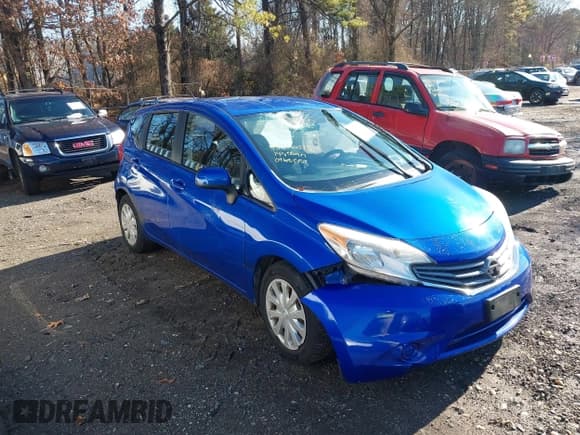 ✅ 2014 Nissan Note SV • VIN: 3N1CE2CPXEL377841 • Lot: 43836073. Listed on IAAI with 113,146 mi. Free auction sales archive from the USA and detailed vehicle history report at DreamBid. Image 1.