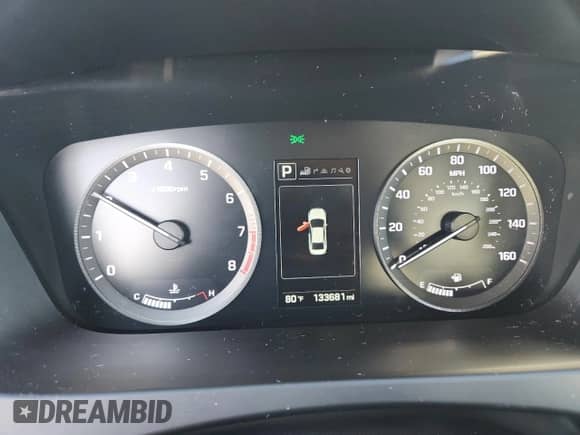 2016 Hyundai Sonata Sport with VIN 5NPE34AF0GH291930, listed as a Copart auction lot 81953825 with 133,681 mi miles and Salvage title. Bid and sale history available at DreamBid. Image 9.