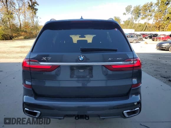 ✅ 2022 BMW X7 xDrive40i • VIN: 5UXCW2C07N9L92687 • Lot: 82499425. Listed on Copart with 39,129 mi. Free auction sales archive from the USA and detailed vehicle history report at DreamBid. Image 6.