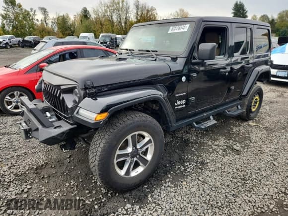 ✅ 2020 Jeep Wrangler Unlimited Sahara • VIN: 1C4HJXEN2LW216222 • Lot: 82576545. Listed on Copart with 45,549 mi. Free auction sales archive from the USA and detailed vehicle history report at DreamBid. Image 1.
