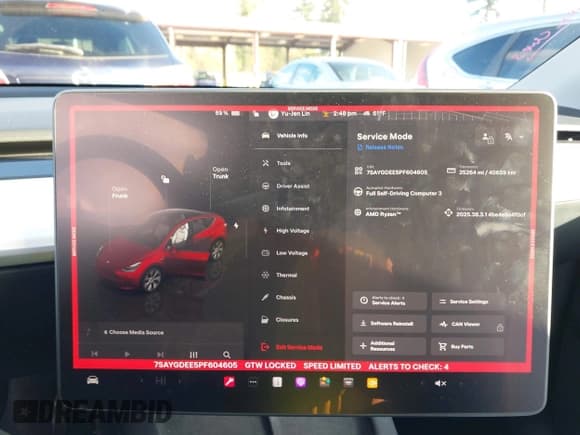 ✅ 2023 Tesla Model Y Long Range • VIN: 7SAYGDEE5PF604605 • Лот: 43663137. Опубликован ранее на IAAI с пробегом 25 264 миль. Бесплатный доступ к архиву аукционных продаж из США и подробный отчёт об истории автомобиля на DreamBid. Изображение 19.