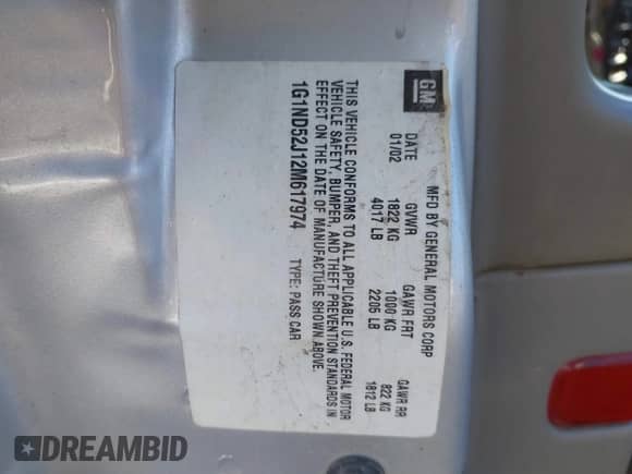 ✅ 2002 Chevrolet Malibu • VIN: 1G1ND52J12M617974 • Lot: 40932020. Wystawiony na IAAI z przebiegiem 242 024 mil mil. Skorzystaj z bezpłatnego archiwum sprzedaży aukcyjnych z USA i zobacz szczegółowy raport historii pojazdu na DreamBid. Zdjęcie 9.