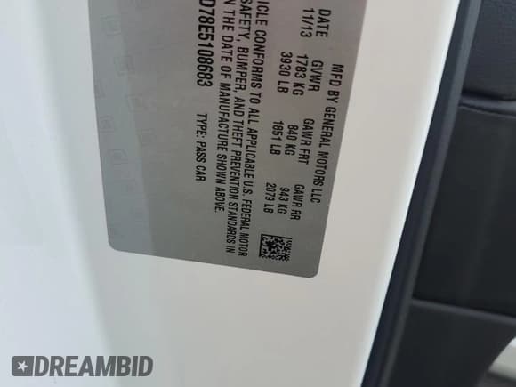 ✅ 2014 Chevrolet Corvette 3LT • VIN: 1G1YE2D78E5108683 • Lot: 54924785. Wystawiony na Copart z przebiegiem 79 948 mil. Bezpłatny archiwum sprzedaży aukcyjnych z USA i szczegółowy raport historii pojazdu na DreamBid. Zdjęcie 16.