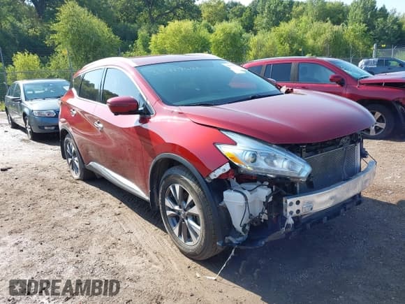 ✅ 2017 Nissan Murano SV • VIN: 5N1AZ2MH7HN124699 • Lot: 42990058. Wystawiony na IAAI z przebiegiem 114 635 mil. Bezpłatny archiwum sprzedaży aukcyjnych z USA i szczegółowy raport historii pojazdu na DreamBid. Zdjęcie 1.