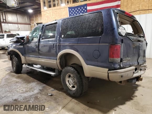 ✅ 2005 Ford Excursion Eddie Bauer • VIN: 1FMSU45P35ED41375 • Lot: 72647024. Wystawiony na Copart z przebiegiem Nie podano. Bezpłatny archiwum sprzedaży aukcyjnych z USA i szczegółowy raport historii pojazdu na DreamBid. Zdjęcie 2.