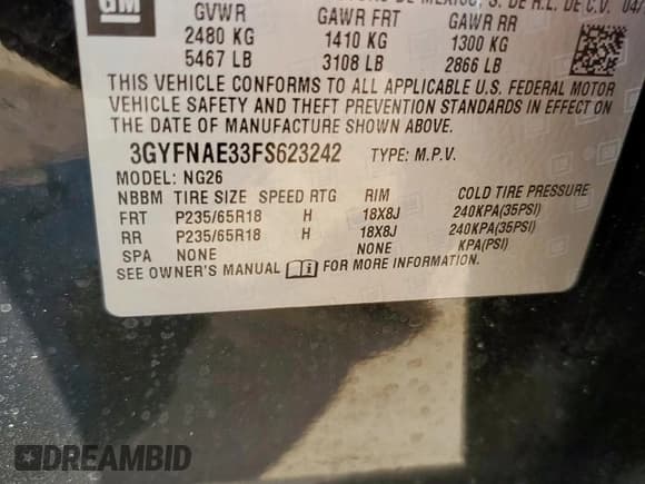 ✅ 2015 Cadillac SRX • VIN: 3GYFNAE33FS623242 • Lot: 70728425. Wystawiony na Copart z przebiegiem 121 701 mil. Bezpłatny archiwum sprzedaży aukcyjnych z USA i szczegółowy raport historii pojazdu na DreamBid. Zdjęcie 12.