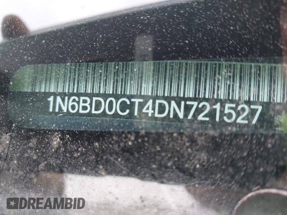 ✅ 2013 Nissan Frontier S • VIN: 1N6BD0CT4DN721527 • Lot: 41433244. Listed on IAAI with 68,417 mi. Free auction sales archive from the USA and detailed vehicle history report at DreamBid. Image 9.