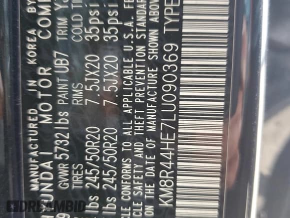 ✅ 2020 Hyundai Palisade SEL • VIN: KM8R44HE7LU090369 • Лот: 83115204. Опубликован ранее на Copart с пробегом 81 940 миль. Бесплатный доступ к архиву аукционных продаж из США и подробный отчёт об истории автомобиля на DreamBid. Изображение 13.