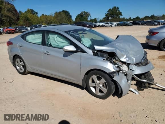 ✅ 2013 Hyundai Elantra GLS • VIN: 5NPDH4AE0DH242985 • Lot: 82545385. Listed on Copart with Not provided. Free auction sales archive from the USA and detailed vehicle history report at DreamBid. Image 4.
