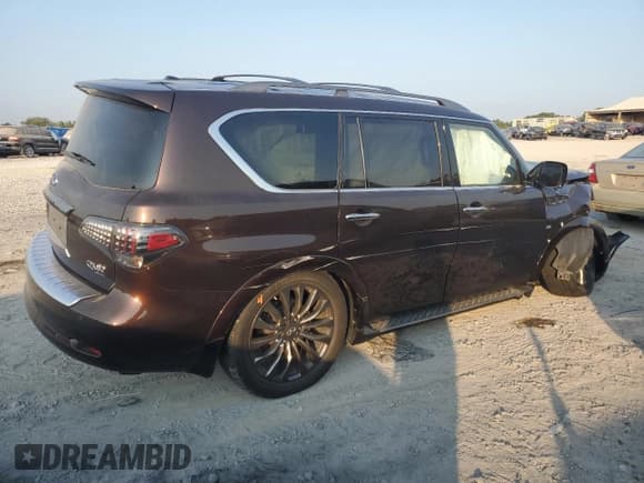✅ 2016 Infiniti QX80 Limited • VIN: JN8AZ2NE2G9123822 • Lot: 69540574. Listed on Copart with 74,060 mi. Free auction sales archive from the USA and detailed vehicle history report at DreamBid. Image 3.