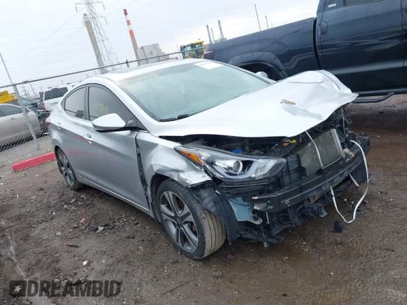 ✅ 2016 Hyundai Elantra Sport • VIN: KMHDH4AH0GU553963 • Lot: 41652458. Listed on IAAI with 144,350 mi. Free auction sales archive from the USA and detailed vehicle history report at DreamBid. Image 1.