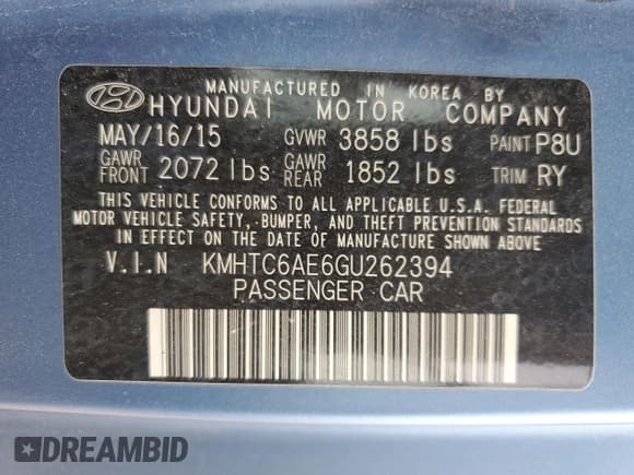 ✅ 2016 Hyundai Veloster Turbo • VIN: KMHTC6AE6GU262394 • Lot: 82410544. Wystawiony na Copart z przebiegiem 169 480 mil. Bezpłatny archiwum sprzedaży aukcyjnych z USA i szczegółowy raport historii pojazdu na DreamBid. Zdjęcie 12.