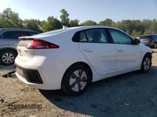 2017 Hyundai Ioniq Blue with VIN KMHC65LC2HU047173, listed as a Copart auction lot 65170123 with 91,574 mi miles and . Bid and sale history available at DreamBid. Image 3.