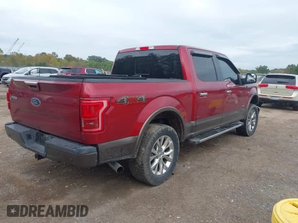 ✅ 2015 Ford F-150 Lariat • VIN: 1FTEW1EGXFFC83674 • Lot: 43386513. Listed on IAAI with 182,145 mi. Free auction sales archive from the USA and detailed vehicle history report at DreamBid. Image 4.