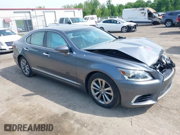 ✅ 2015 Lexus LS 460 • VIN: JTHCL5EFXF5024668 • Lot: 42375933. Listed on IAAI with 91,758 mi. Free auction sales archive from the USA and detailed vehicle history report at DreamBid. Image 1.