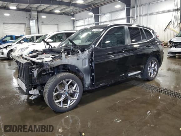 ✅ 2022 BMW X3 xDrive30i • VIN: 5UX53DP02N9M20032 • Lot: 61430555. Listed on Copart with 38,854 mi. Free auction sales archive from the USA and detailed vehicle history report at DreamBid. Image 1.