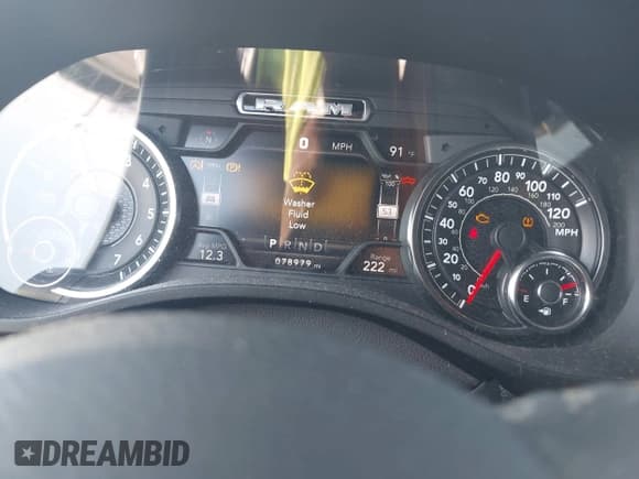 ✅ 2020 Ram 1500 Laramie • VIN: 1C6SRFJT2LN380614 • Lot: 42948179. Listed on IAAI with 78,979 mi. Free auction sales archive from the USA and detailed vehicle history report at DreamBid. Image 7.