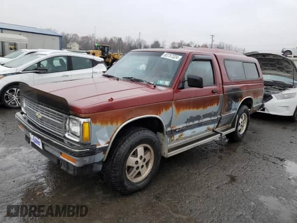 1992 Chevrolet S-10 EL X81 с VIN 1GCCT14Z0N8157202, выставлен на аукционе Copart как лот 83757324 с пробегом 122 659 миль миль и Чистый • Clean title. История ставок и продаж доступна на DreamBid. Изображение 1.