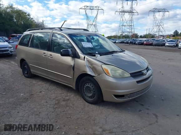 2005 Toyota Sienna LE z VIN 5TDZA23C65S279318, wystawiony jako IAAI lot #43482518 z przebiegiem 214 159 mil mil oraz . Historia ofert i sprzedaży dostępna na DreamBid. Obrazek 1.