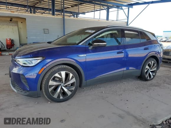 ✅ 2021 Volkswagen ID.4 1st Edition • VIN: WVGDMPE23MP018736 • Lot: 55527965. Listed on Copart with 28,863 mi. Free auction sales archive from the USA and detailed vehicle history report at DreamBid. Image 1.