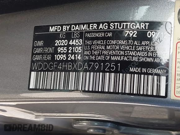 ✅ 2013 Mercedes-Benz C 250 Sport • VIN: WDDGF4HBXDA791251 • Lot: 41917045. Wystawiony na IAAI z przebiegiem 154 014 mil. Bezpłatny archiwum sprzedaży aukcyjnych z USA i szczegółowy raport historii pojazdu na DreamBid. Zdjęcie 9.