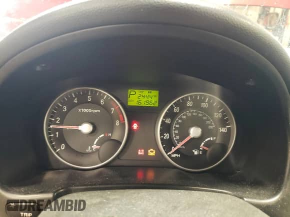 2007 Hyundai Accent GLS z VIN KMHCN46C07U117177, wystawiony jako Copart lot #80696604 z przebiegiem 161 962 mil mil oraz Szkoda całkowita • Salvage title. Historia ofert i sprzedaży dostępna na DreamBid. Obrazek 9.