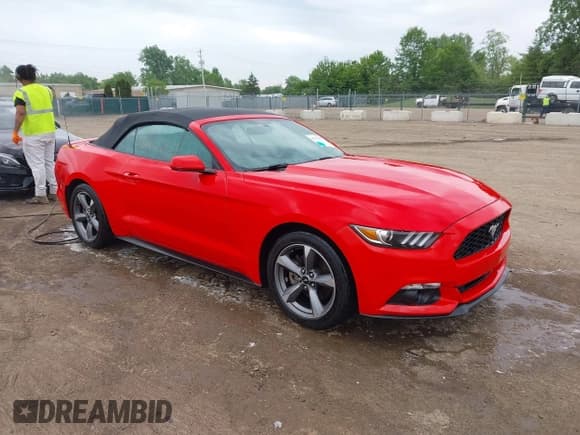 ✅ 2017 Ford Mustang V6 • VIN: 1FATP8EM8H5322747 • Lot: 42277084. Listed on IAAI with 67,293 mi. Free auction sales archive from the USA and detailed vehicle history report at DreamBid. Image 1.