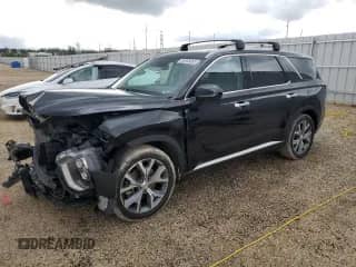 2021 Hyundai Palisade SEL z VIN KM8R4DHE2MU248487, wystawiony jako Copart lot #56966865 z przebiegiem 49 230 mil mil oraz Szkoda całkowita • Salvage title. Historia ofert i sprzedaży dostępna na DreamBid. Obrazek 1.