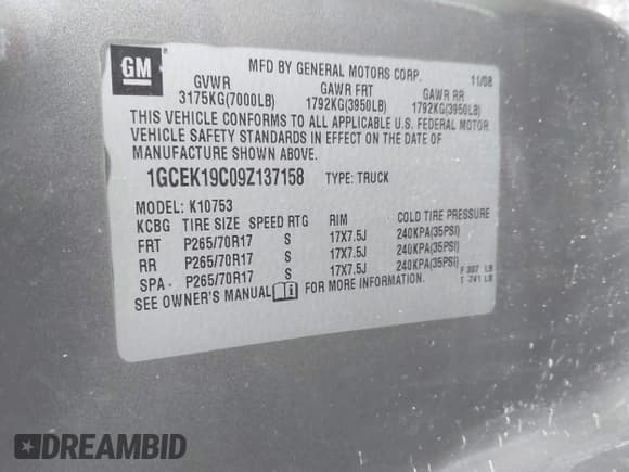 ✅ 2009 Chevrolet Silverado 1500 LS • VIN: 1GCEK19C09Z137158 • Lot: 41516732. Listed on IAAI with 213,573 mi. Free auction sales archive from the USA and detailed vehicle history report at DreamBid. Image 9.