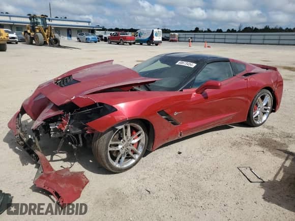 2015 Chevrolet Corvette Z51 3LT с VIN 1G1YM2D7XF5100461, выставлен на аукционе Copart как лот 68673454 с пробегом Не указан миль и Списание • Salvage title. История ставок и продаж доступна на DreamBid. Изображение 1.