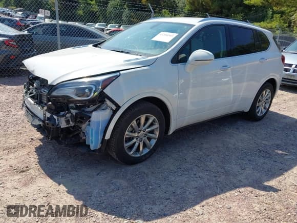 ✅ 2019 Buick Envision Essence • VIN: LRBFXCSA3KD022050 • Lot: 43200564. Listed on IAAI with 67,059 mi. Free auction sales archive from the USA and detailed vehicle history report at DreamBid. Image 2.